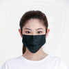 Masque facial jetable respirant réglable confortable de 3 couches noir