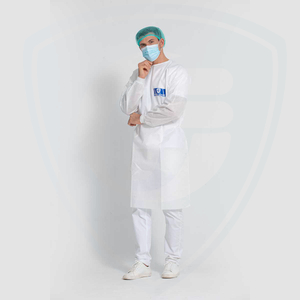 La robe médicale jetable blanche d'isolement imperméabilisent AAMI PB70 Level3