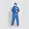 Basic Protection Blue Combinaison jetable adulte en tissu polypropylène avec capuche