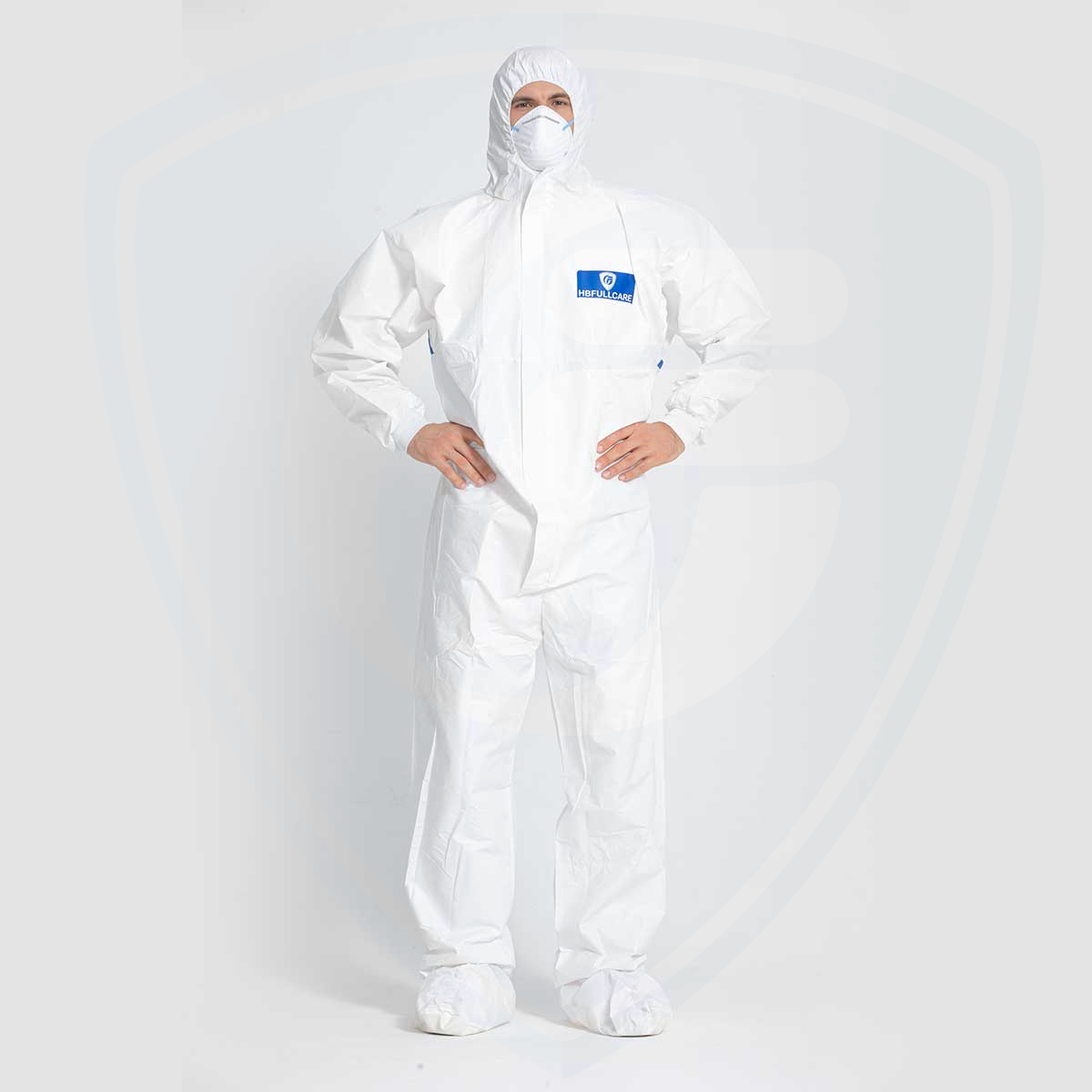 Type 5/6 Spray Painting Combinaisons de protection jetables Safety WorkWear White