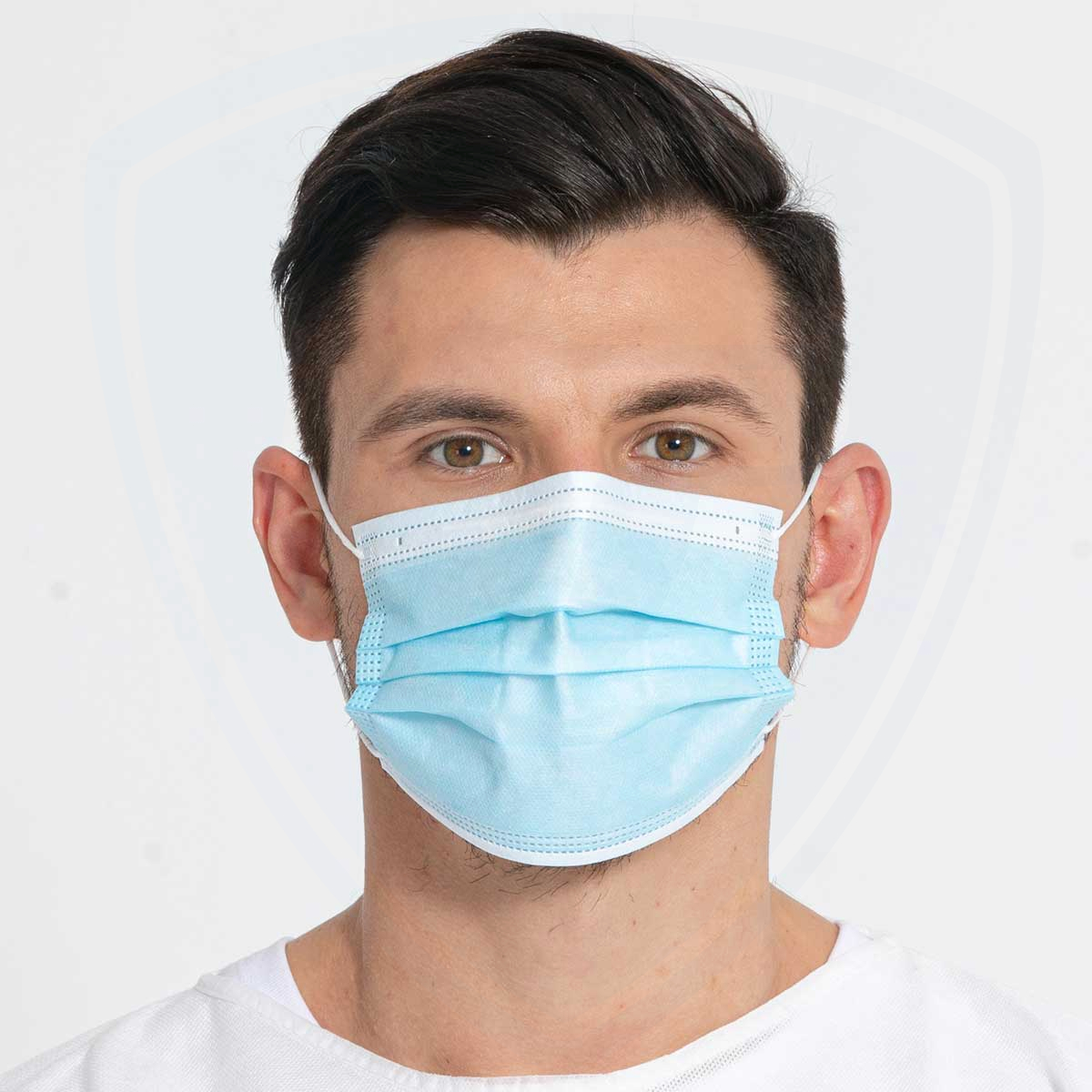 Masques de visage jetables 3PLY BFE99 avec des poursuites pour l'hôpital médical de l'hôpital