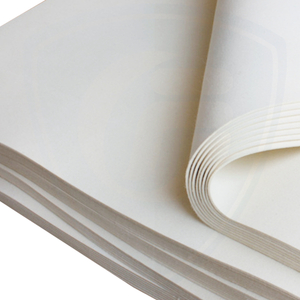 Tapis de sol en feutre non tissé en polyester blanc avec feuille PE